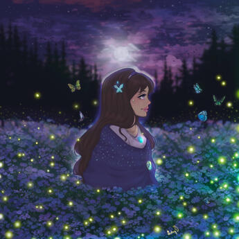 This is an original artwork inspired by the sign of the sagittarius. Created in 2021.