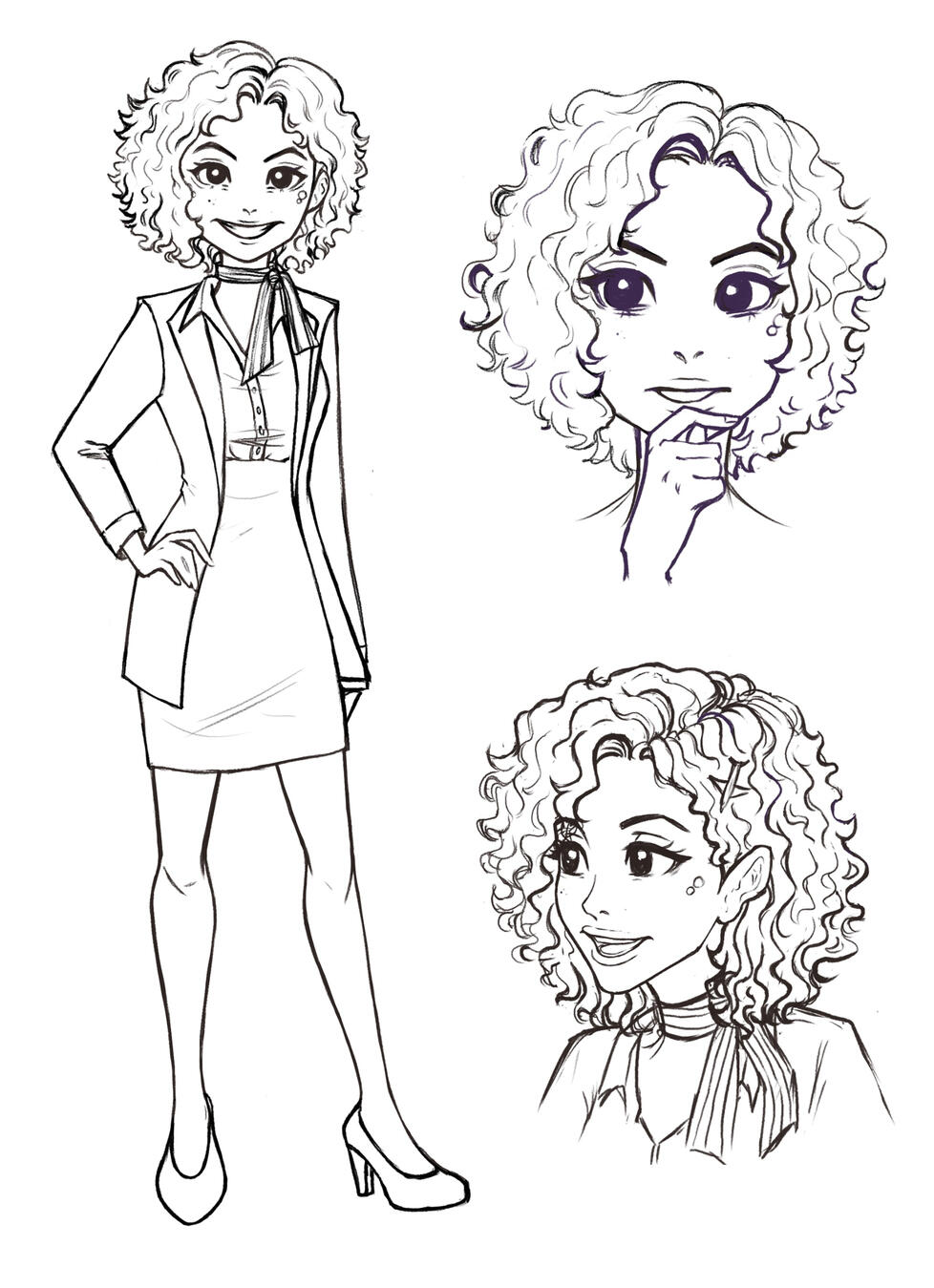 Made this design of a Lady Pilot.