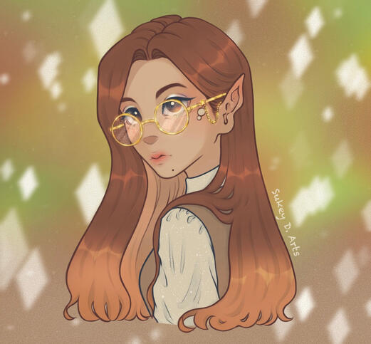 This is one of my original characters. A Green Witch that I created during Halloween as a project. Created in 2022.