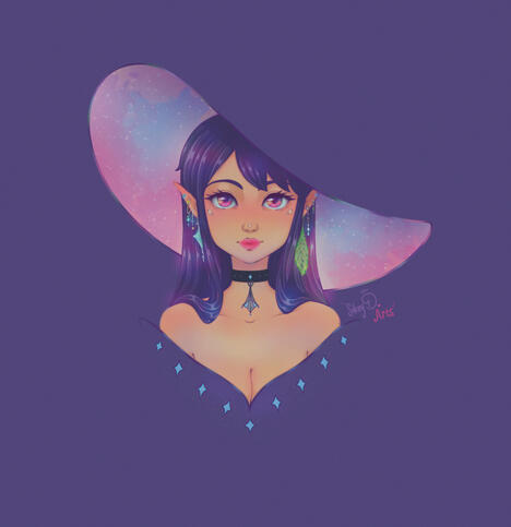 This is my original character witch. She’s part of my witch story. Created in 2025.